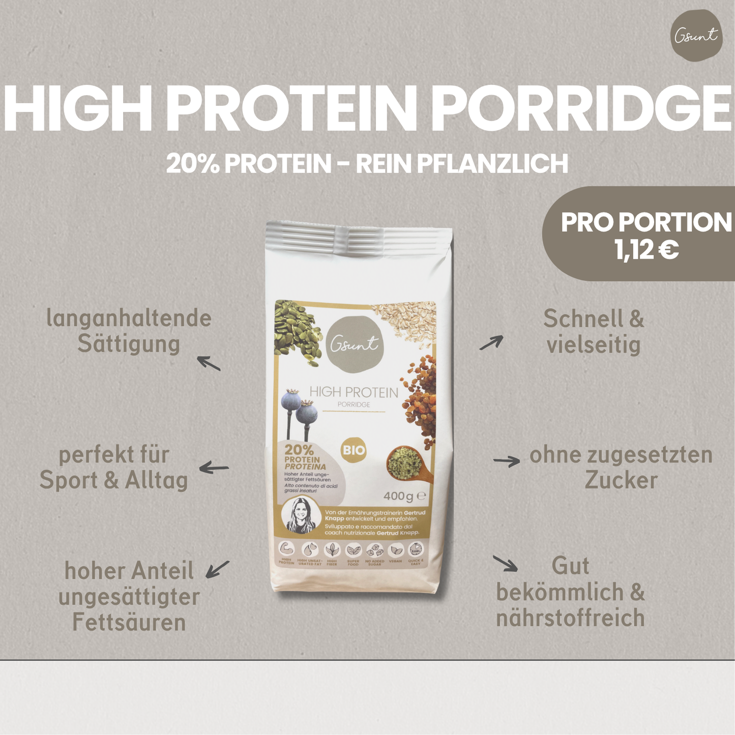 GSUNT BIO High Proteinporridge